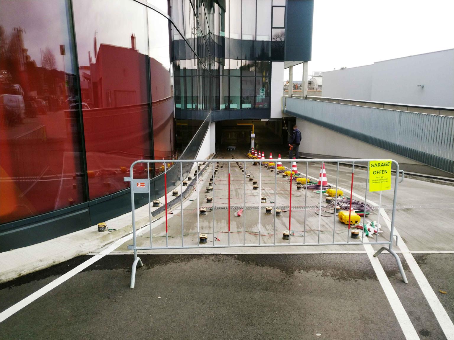 Car Ramp Invetsigation Investigation of ramp to underground car park